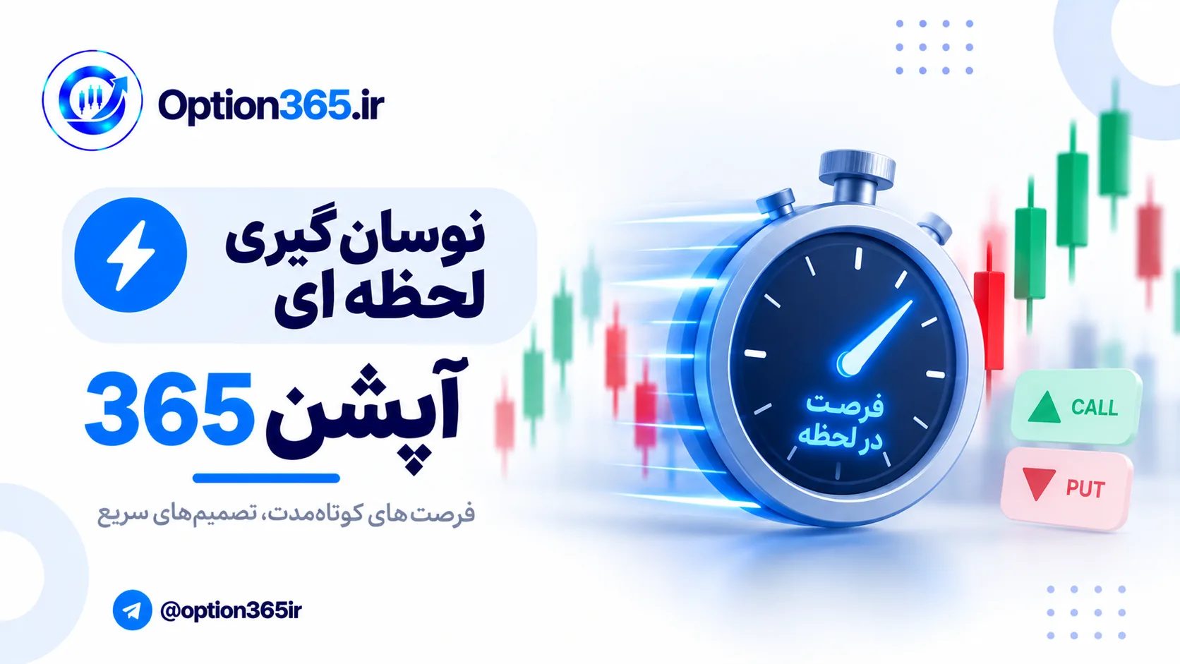 کاور آموزش نوسان گیری لحظه ای آپشن365